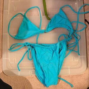 Superdown Aqua Bikini Set